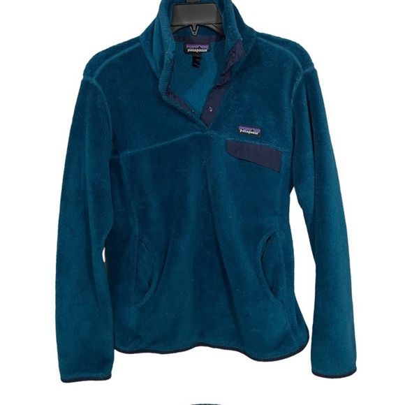 Teal Patagonia Re-Tool Fleece - Picture 2 of 5